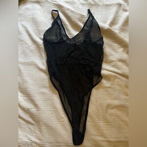 Blush Black Sheer Lingerie